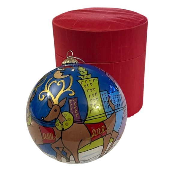 Pier 1 Other - 2006 Pier 1 Li Bien Christmas Ornament City Santa Inside Art Christmas Ornament